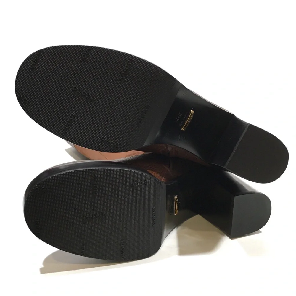 Gucci Brown Heeled Boots - Picture 10 of 10